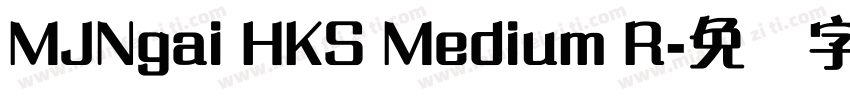 MJNgai HKS Medium R字体转换